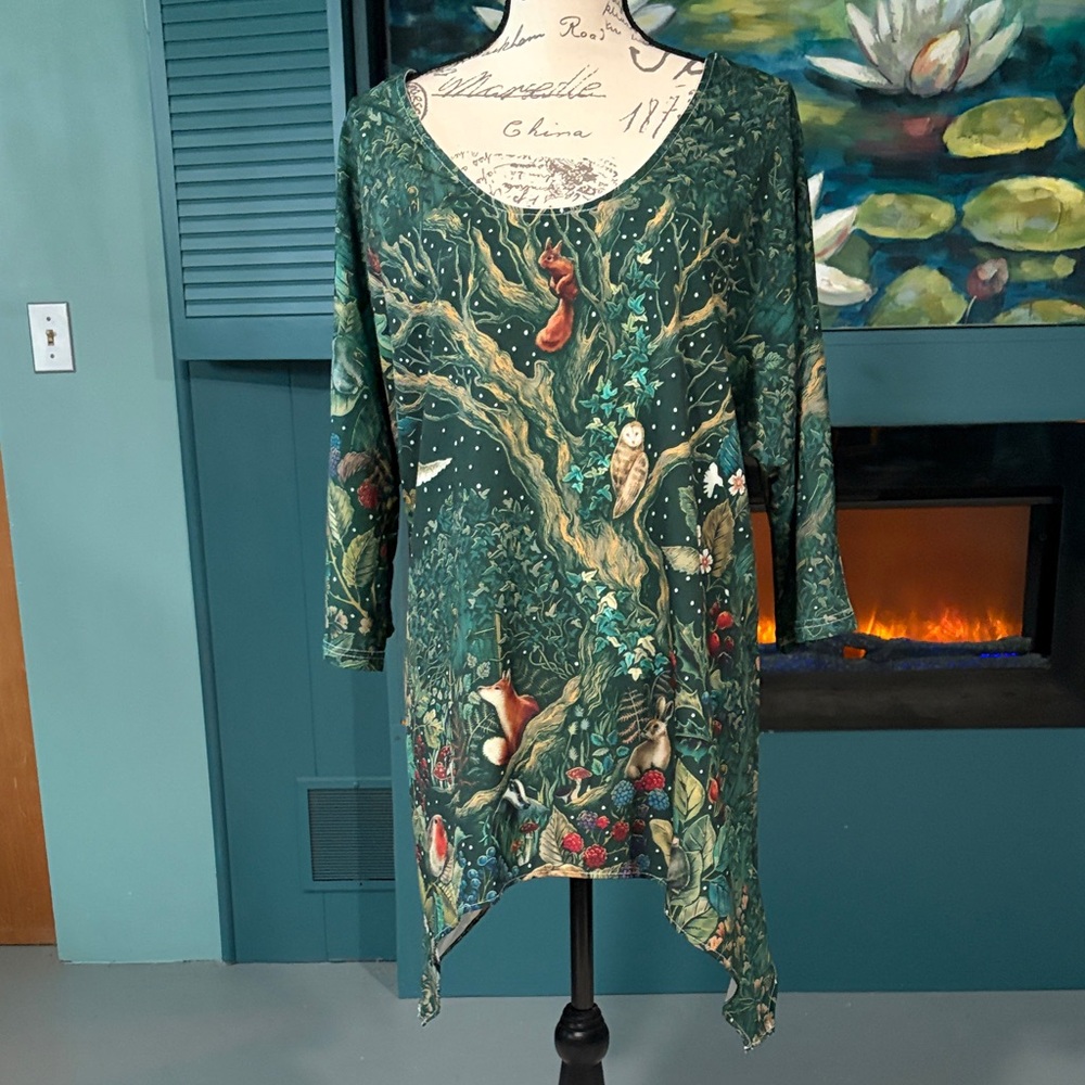 Mystical Woodland Print Tunic - Picture 2 of 4